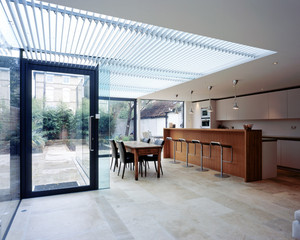 Glass home extension, Londen Hillside