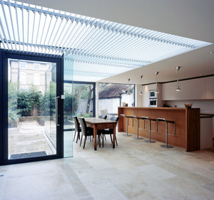 Glass home extension, Londen Hillside