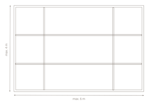 Infinity pergola dimensions