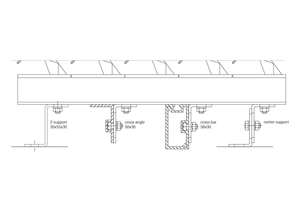 Drawing of standard cross profiles - exterior