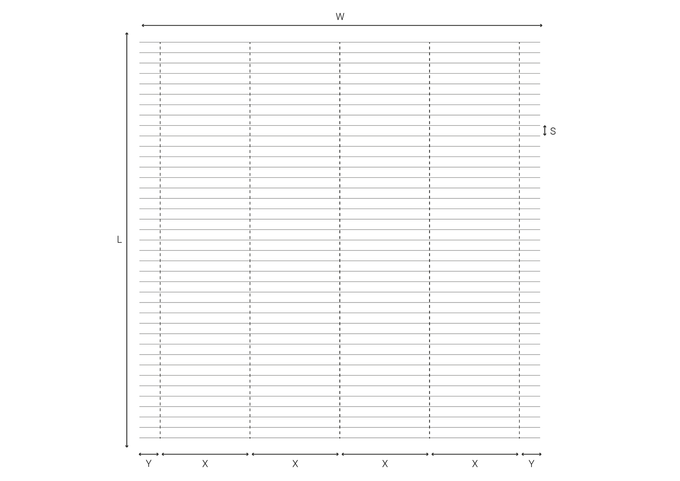 Drawing rack arm distance S-system