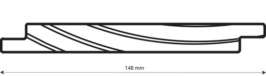 louver profile 148W with width