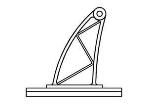 Drawing of the L-system pvot arm