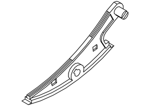 Technical drawing of the slat clip for the 80-R louver