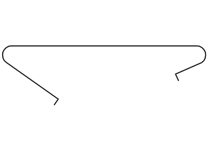 Technical drawing of the retaining spring of the 80-R louver