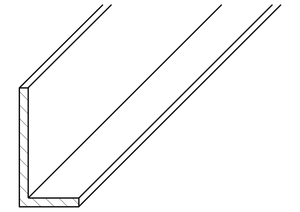 Cross angle 40x20 Drawing of cross angle 40x20